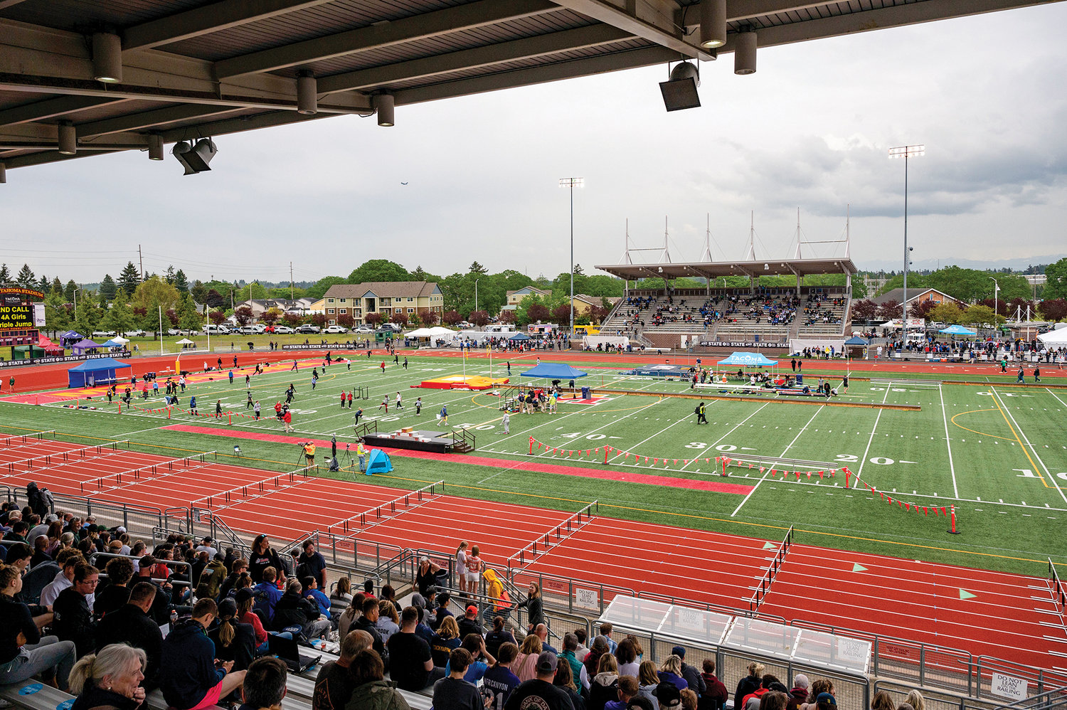 The State 2A, 3A, 4A track and field championships were held on May 26 to May 28 at Mount Tahoma High School in Tacoma.